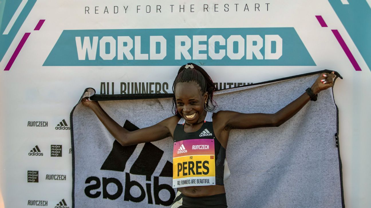 Kenya's Peres Jepchirchir sets world record in half-marathon