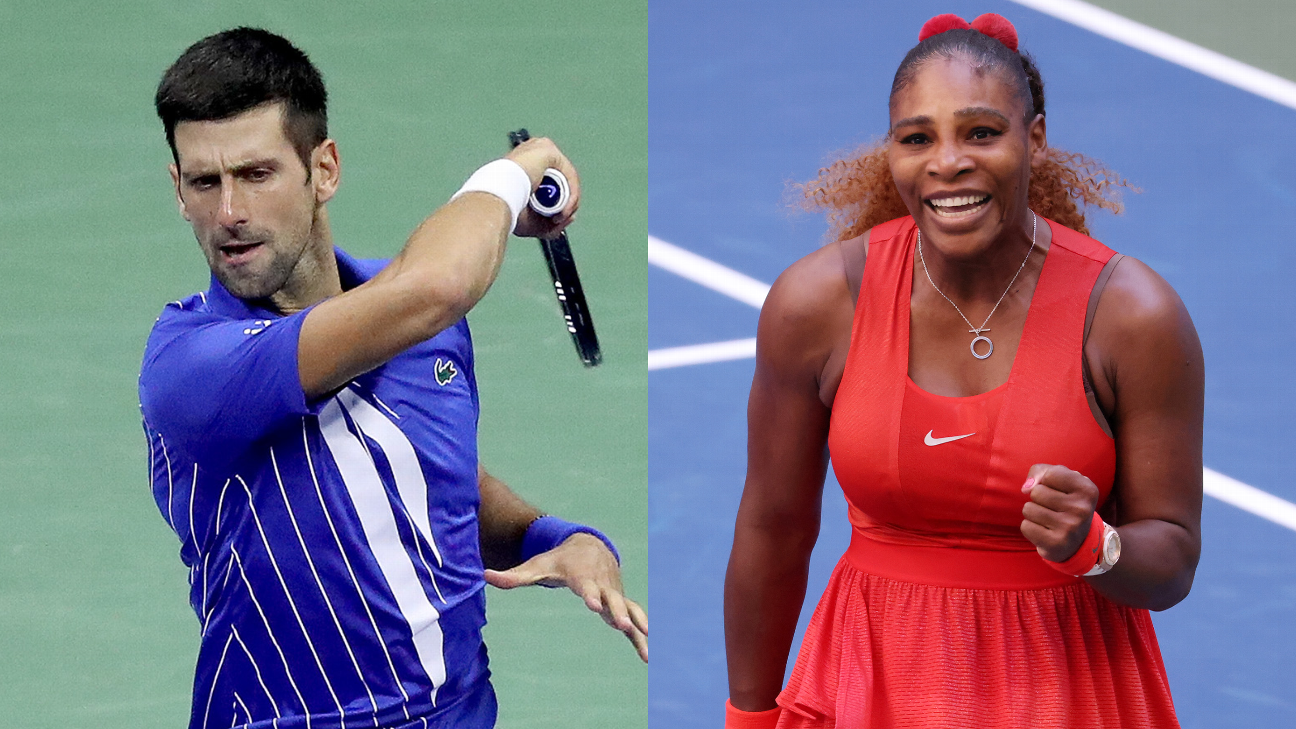 US Open stats Novak Djokovic 600 on hardcourts, Serena 99 on Arthur
