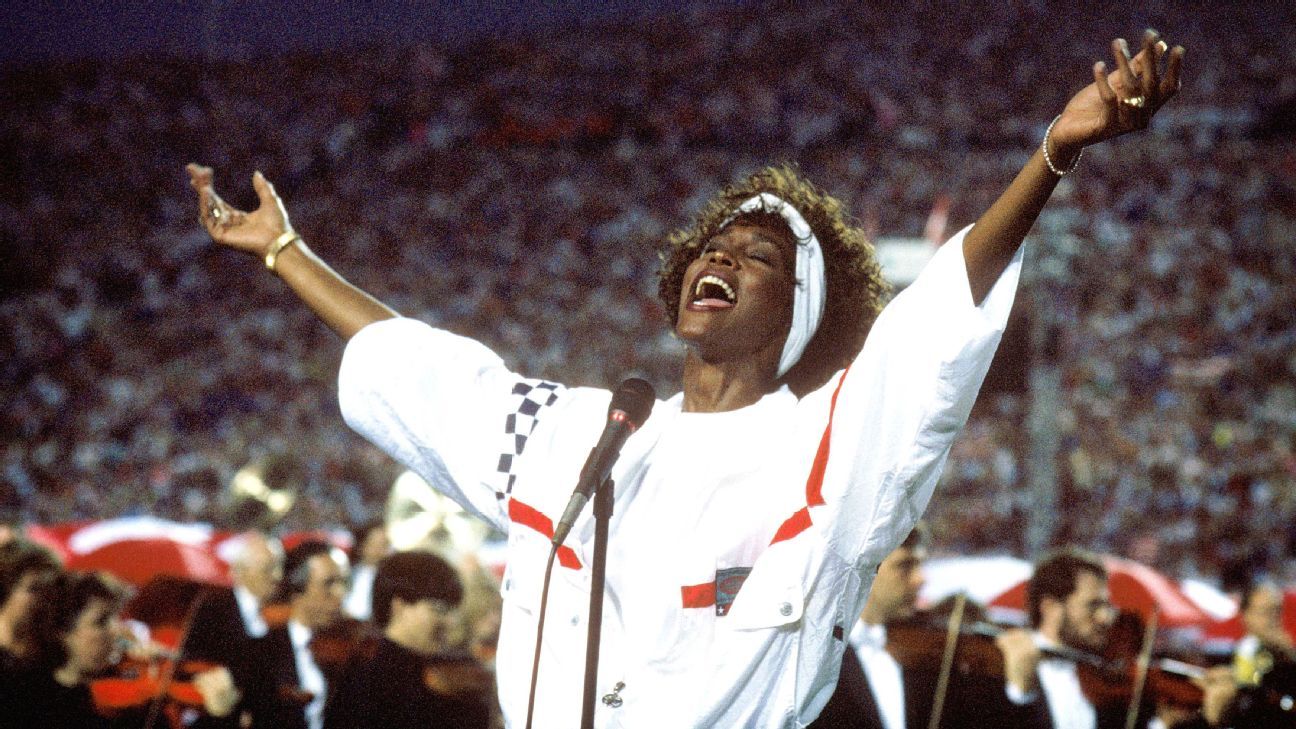 From the archives - the story of Whitney Houston's epic national anthem  performance at 1991 Super Bowl - ESPN