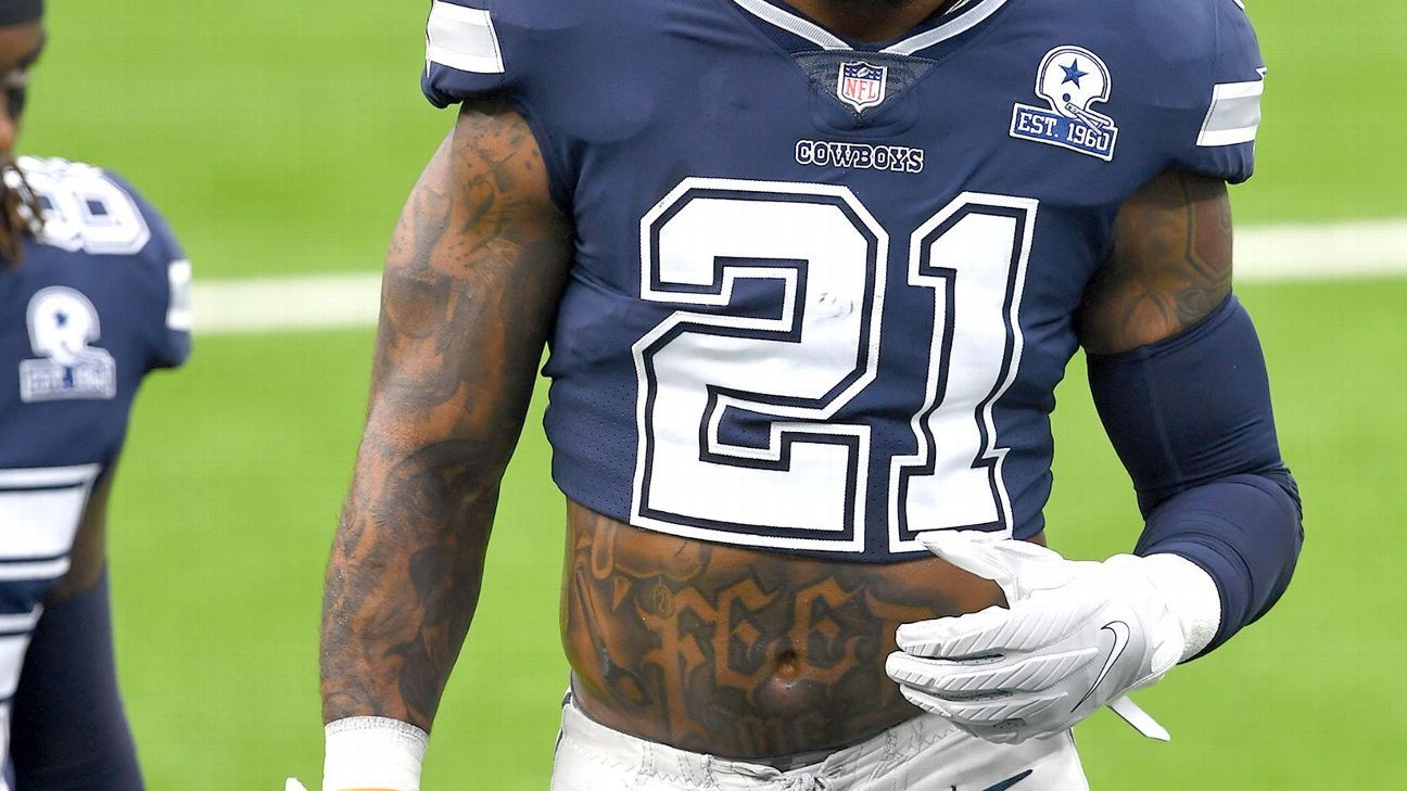 Cowboys' Ezekiel Elliott Happy With New 'Feed Me' Tattoo: 'Not Going To  Lie, It Was Painful' - CBS Texas