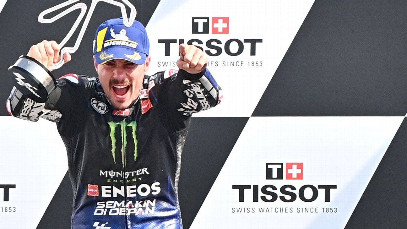 Yamahas Maverick Vinales wins Emilia Romagna Grand Prix as ...