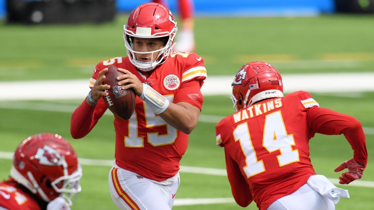 Chiefs lose Hill, handle Jags behind Mahomes, Watkins