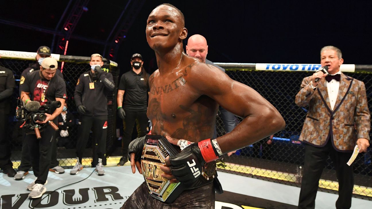 Israel Adesanya To Fight Jan Blachowicz Khabib Nurmagomedov To Stay Lightweight Champ Dana White Says