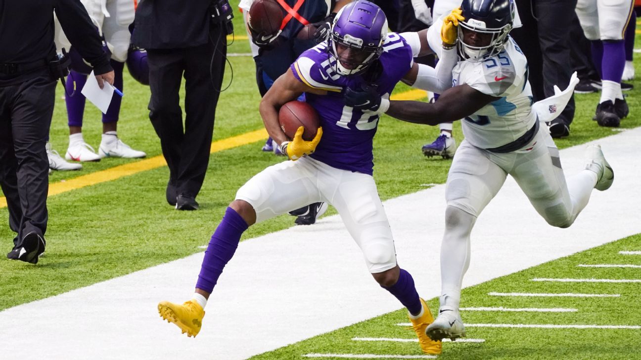 ESPN - Justin Jefferson and the Minnesota Vikings' offense ate good  Thanksgiving night 