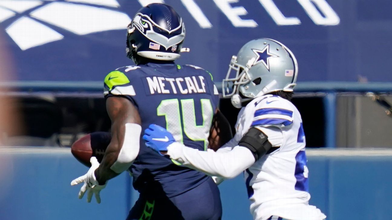 Heads-up play by Cowboys' Trevon Diggs turns Seahawks TD into fumble - ESPN