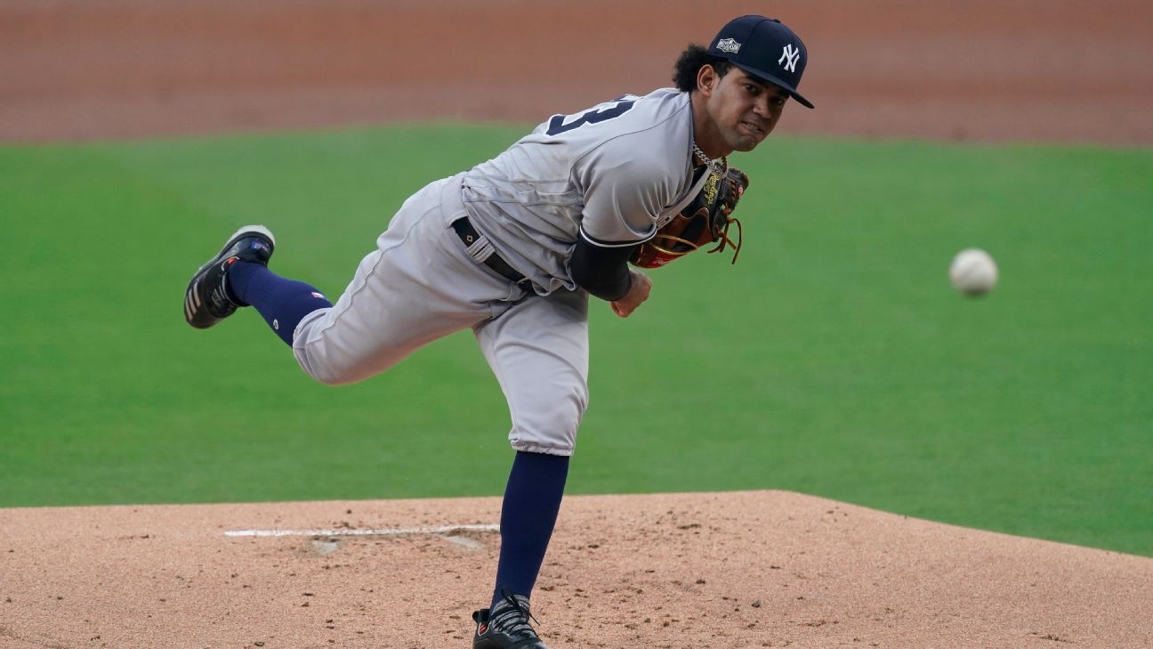 Yankees' Deivi Garcia joins rotation, needs to improve control