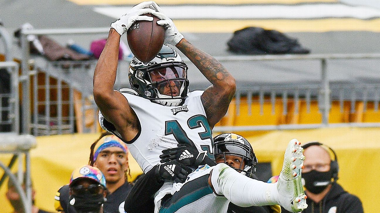 Rookie WR Claypool scores 4 TDs, Steelers top Eagles 38-29