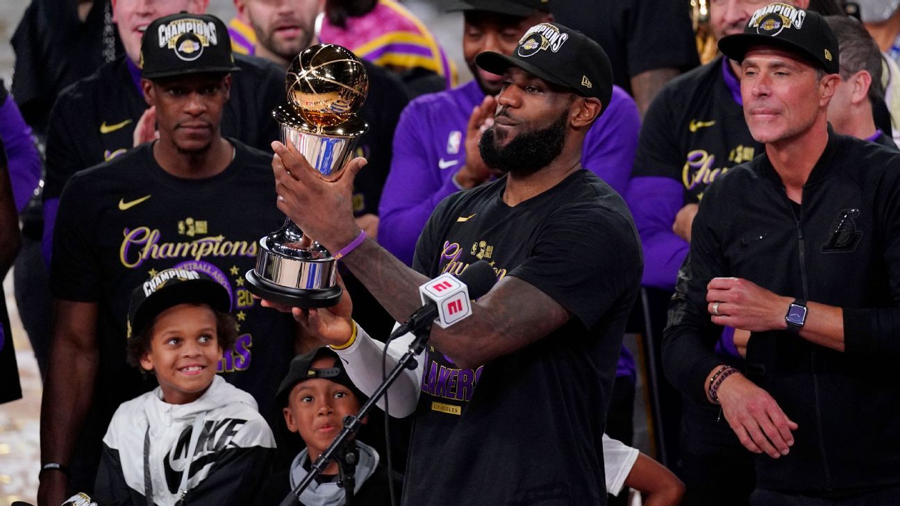 LeBron James Wins Finals MVP - Game 6, Lakers vs Heat