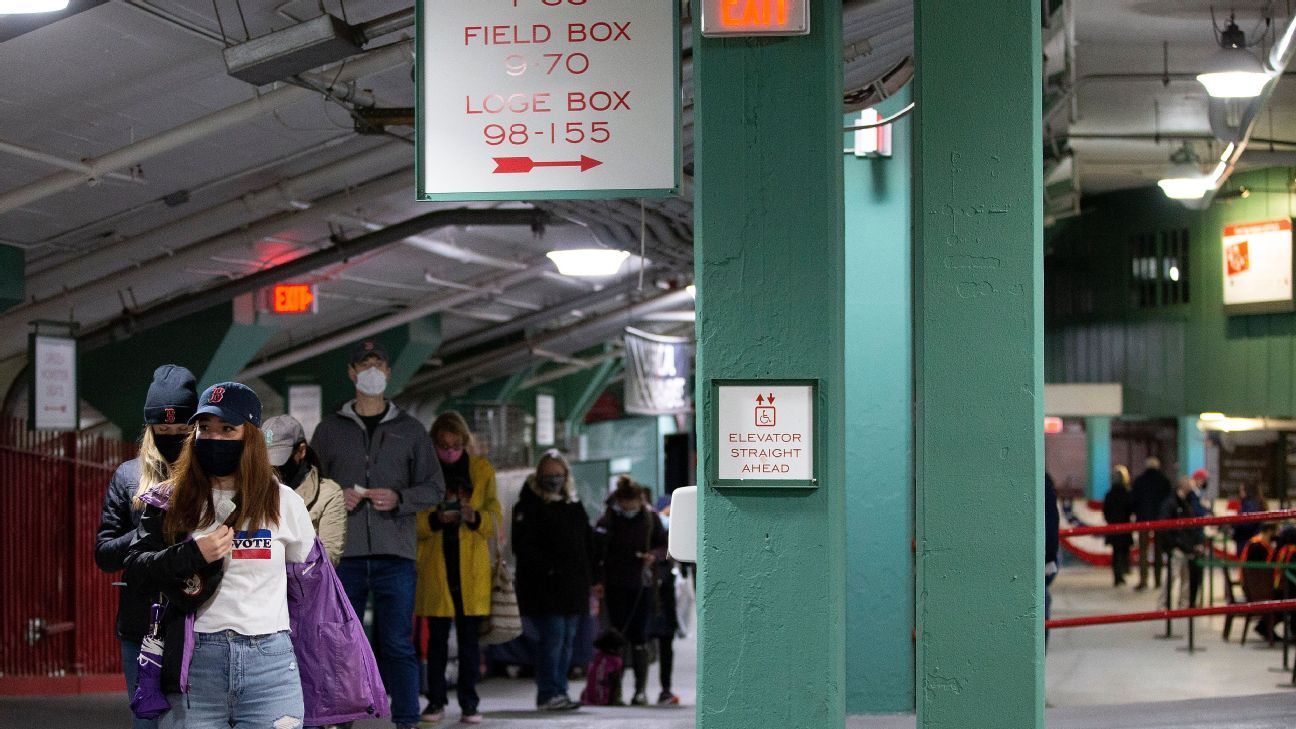Fenway Park hosts early voting for Boston residents this weekend