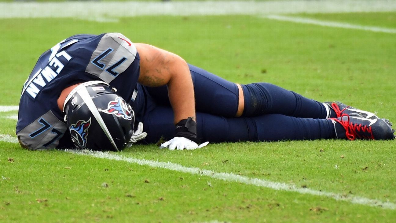 Taylor Lewan to have MRI as Tennessee Titans believe he tore ACL ESPN
