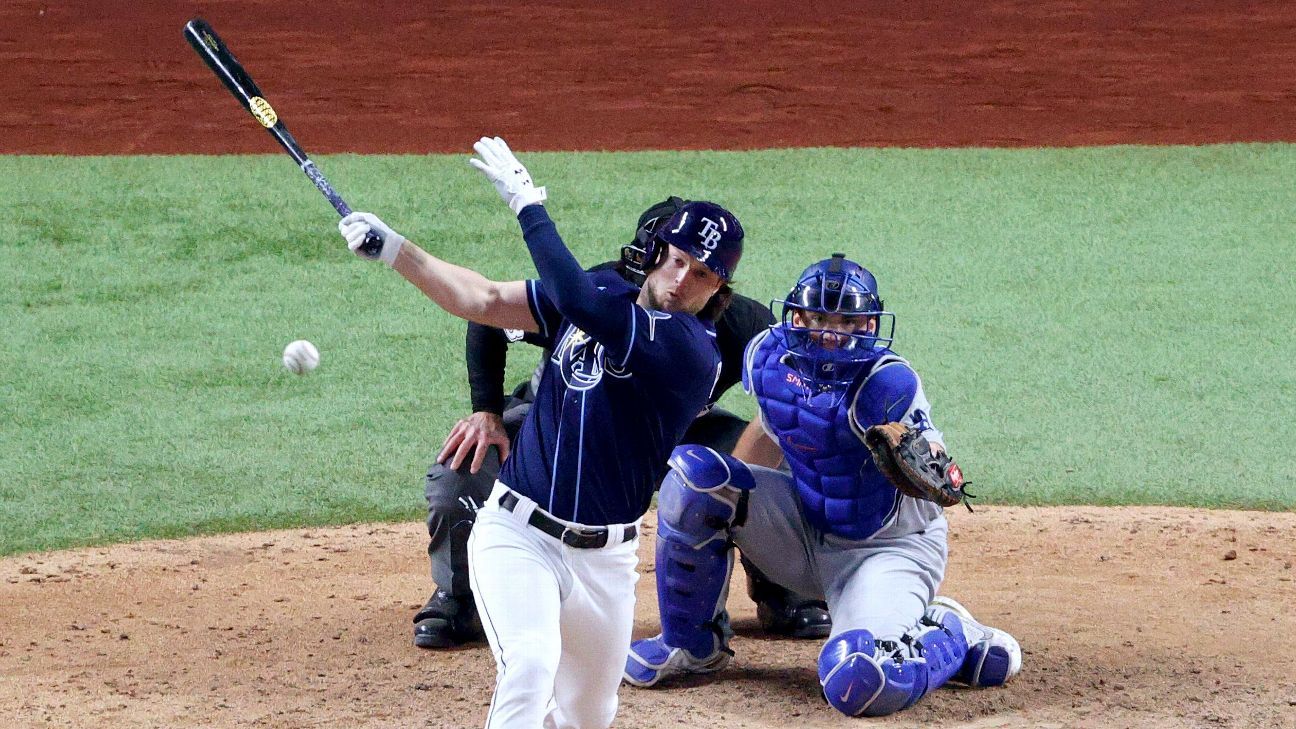 Brett Phillips needed IV after Tampa Bay Rays' dramatic Game 4 World Series  win - ESPN