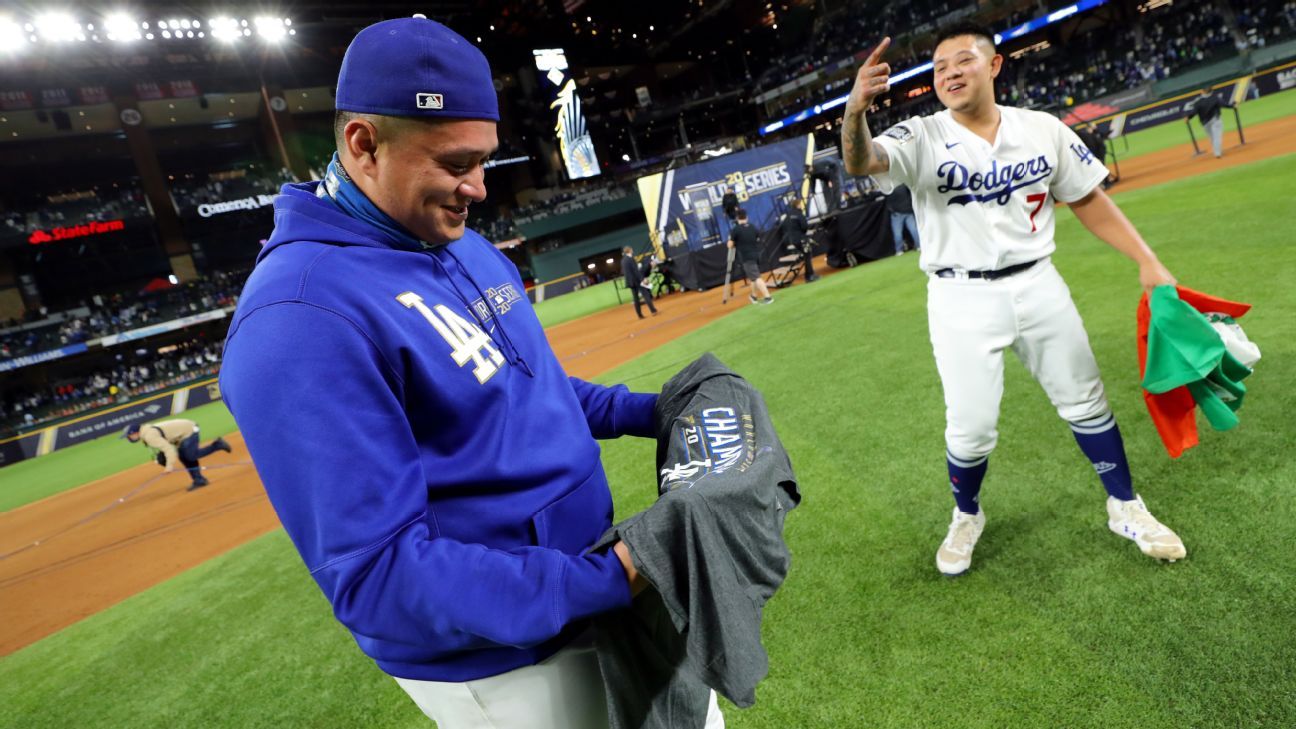 Clasificatorios históricos para Víctor González y Julio Urías en el Juego 6 de la Serie Mundial