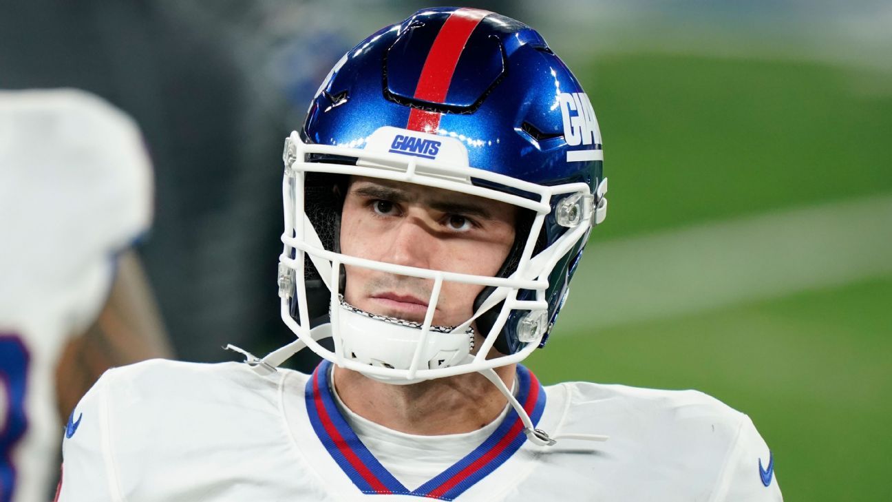 New York Giants QB Daniel Jones doubtful with hamstring injury - ESPN