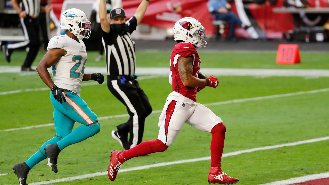 Arizona Cardinals' Kyler Murray throws 56yard touchdown strike to