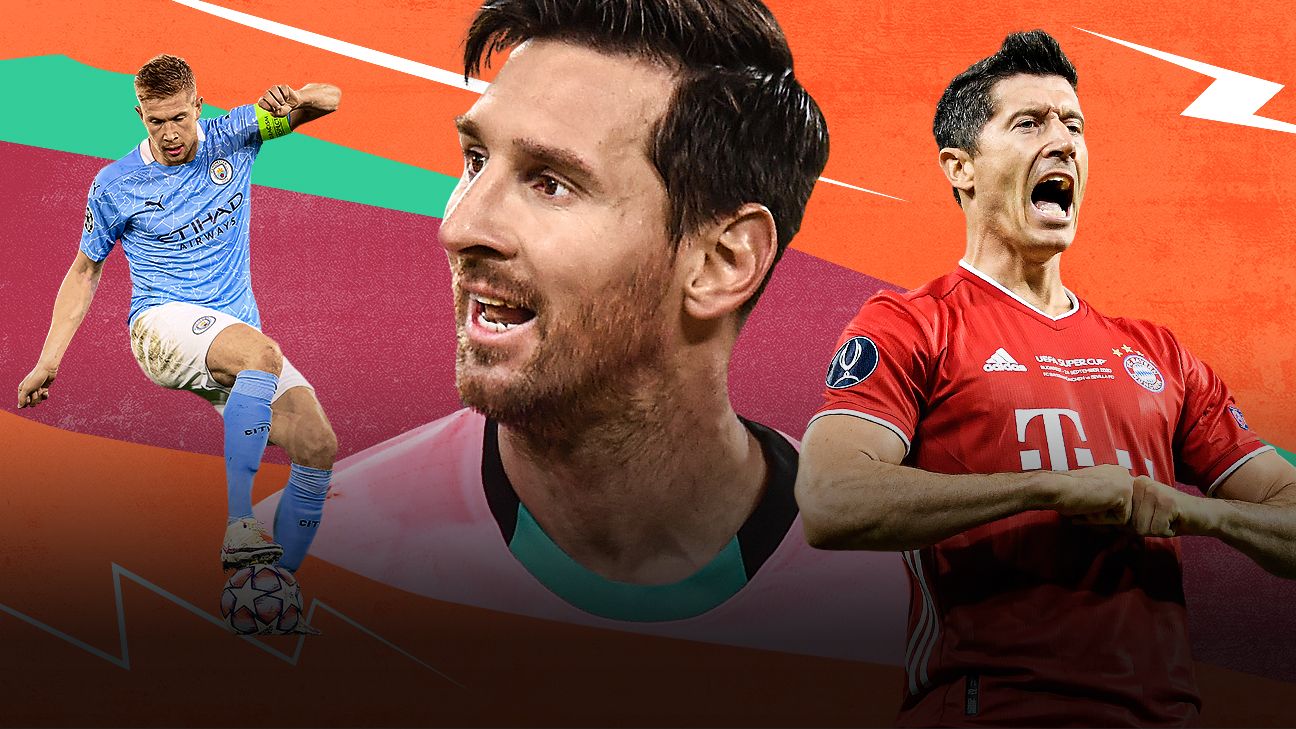 ESPN FC 100: Liverpool y Bayern Múnich dominan, y Messi sigue en la cima en nuestro ranking de los mejores futbolistas de 2020