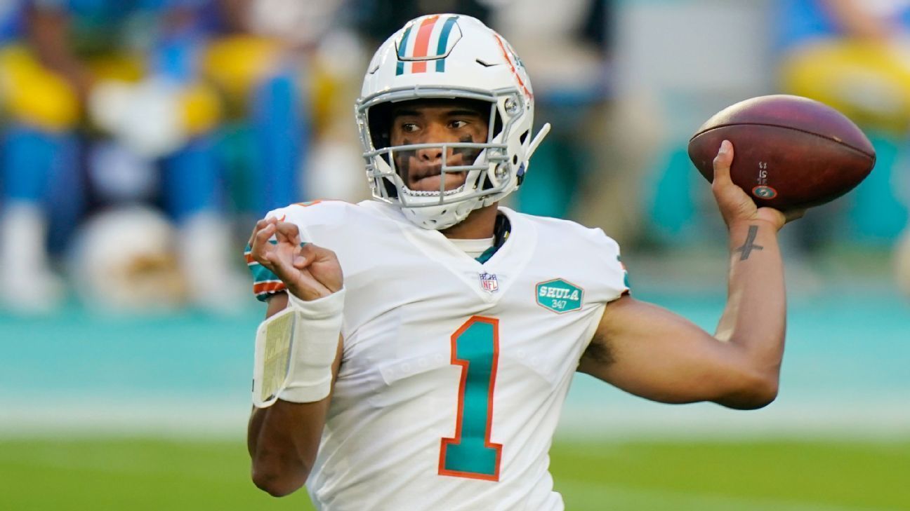 La eficiencia de Tua Tagovailoa mantiene el rumbo para los Dolphins