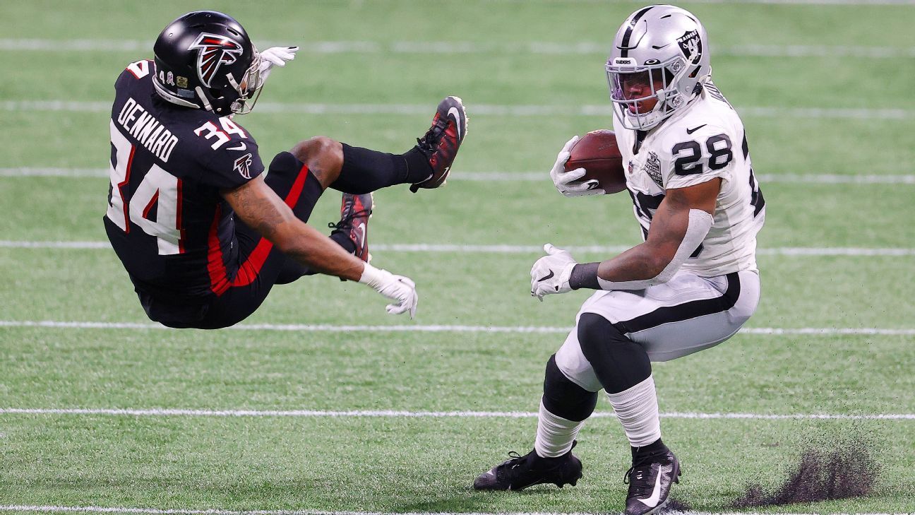 Raiders nowhere near elite and not a playoff team in blowout loss to lowly  Falcons - ESPN - Las Vegas Raiders Blog- ESPN