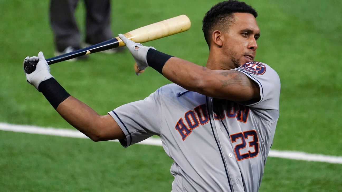 Michael Brantley Preview, Player Props: Astros vs. Rangers - ALCS