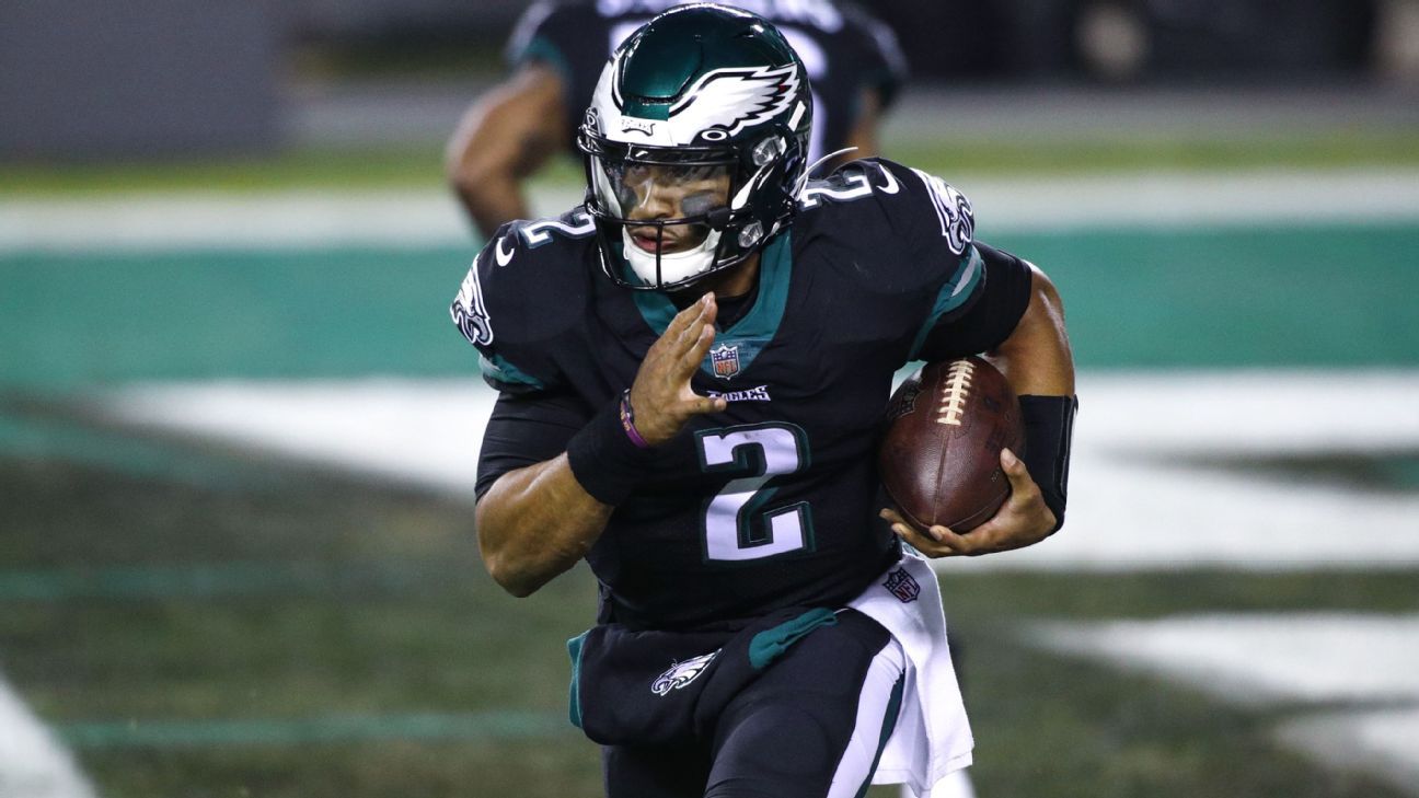 Philadelphia Eagles vs. Houston Texans: Jalen Hurts rolled