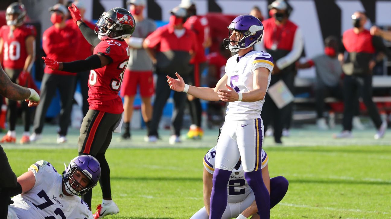 Coach Mike Zimmer: “We’ll see” if Dan Bailey of the Minnesota Vikings starts on Sunday