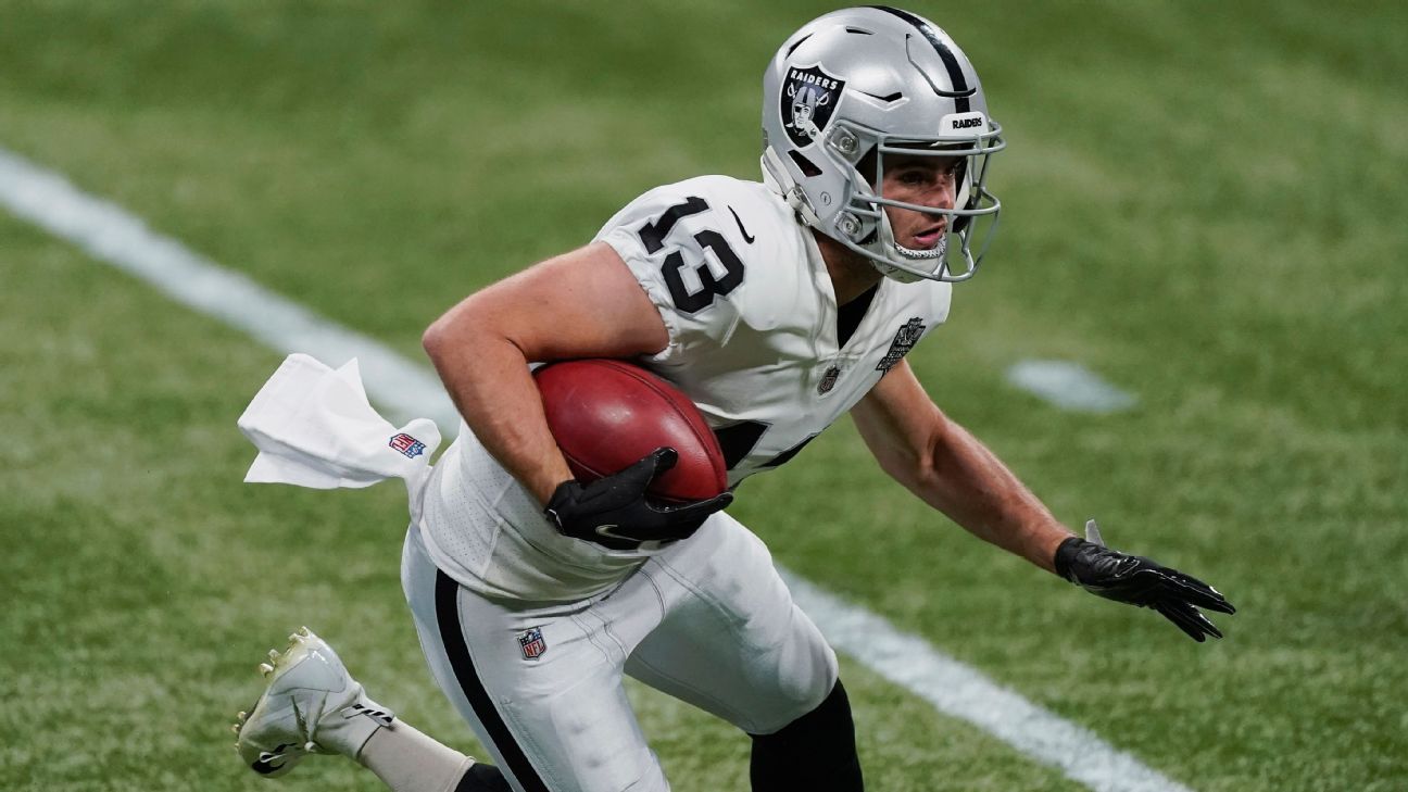 Hunter Renfrow agrees to 2-year, $32M extension with Las Vegas Raiders