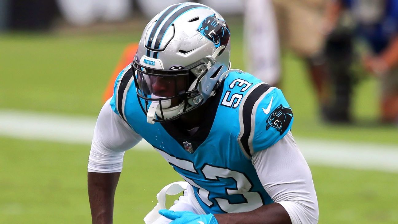 Panthers pass rusher Brian Burns changes jersey number to No. 0