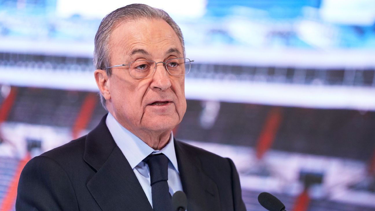 Perez from Real Madrid says UEFA will not kick Super League teams out of the Champions League