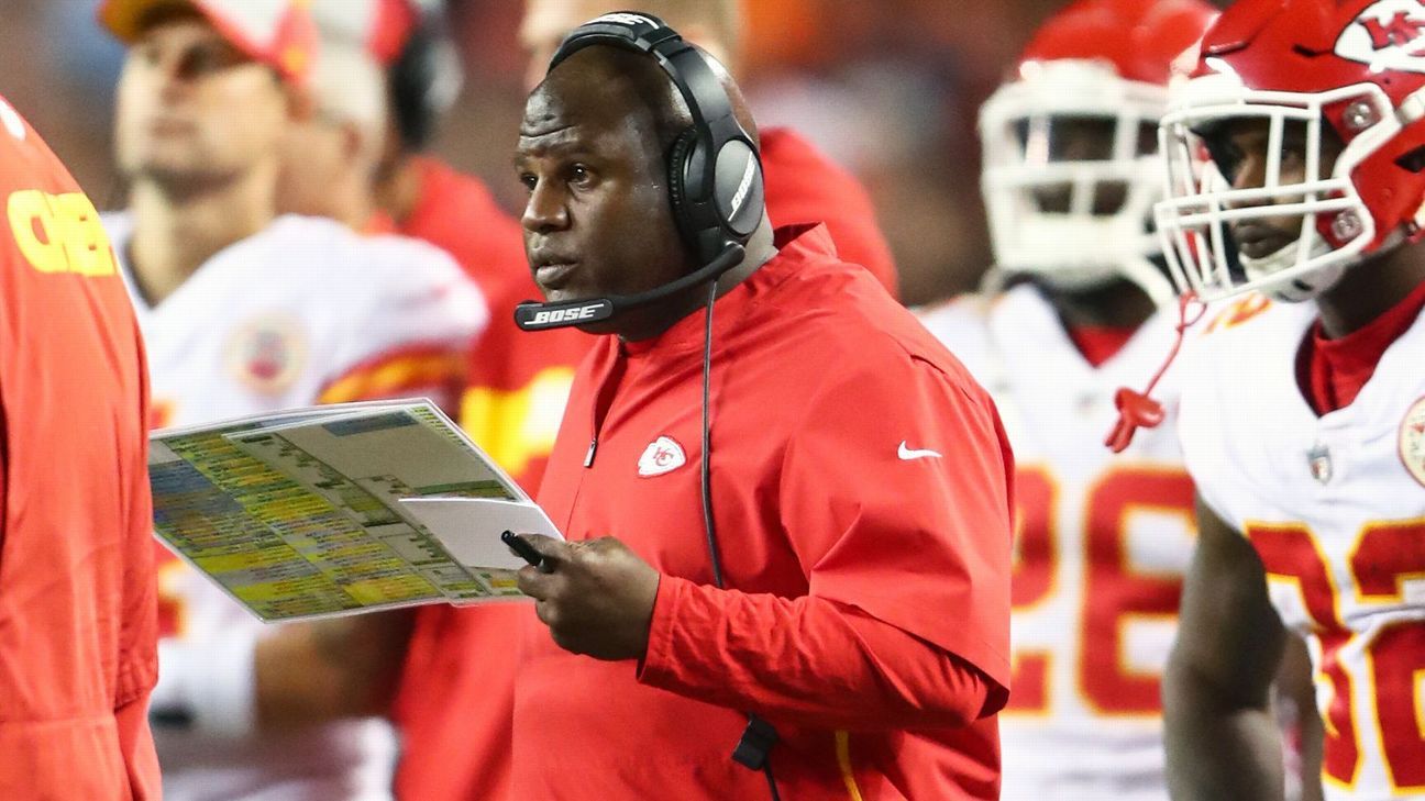 ESPN: Chiefs OC Eric Bieniemy Mentioned 'A Lot' for Teams Eyeing New HC in  2023 : r/KansasCityChiefs