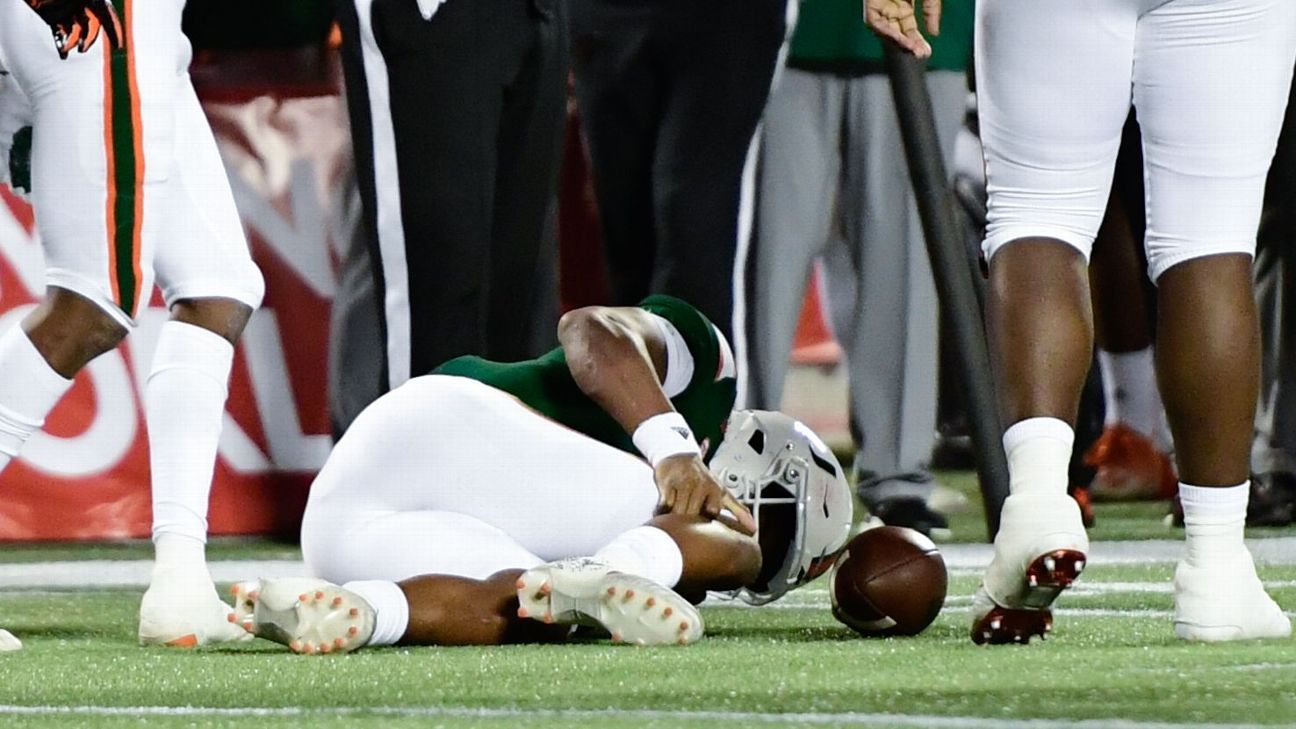 Miami Hurricanes QB D’Eriq King will be operated for broken ACL