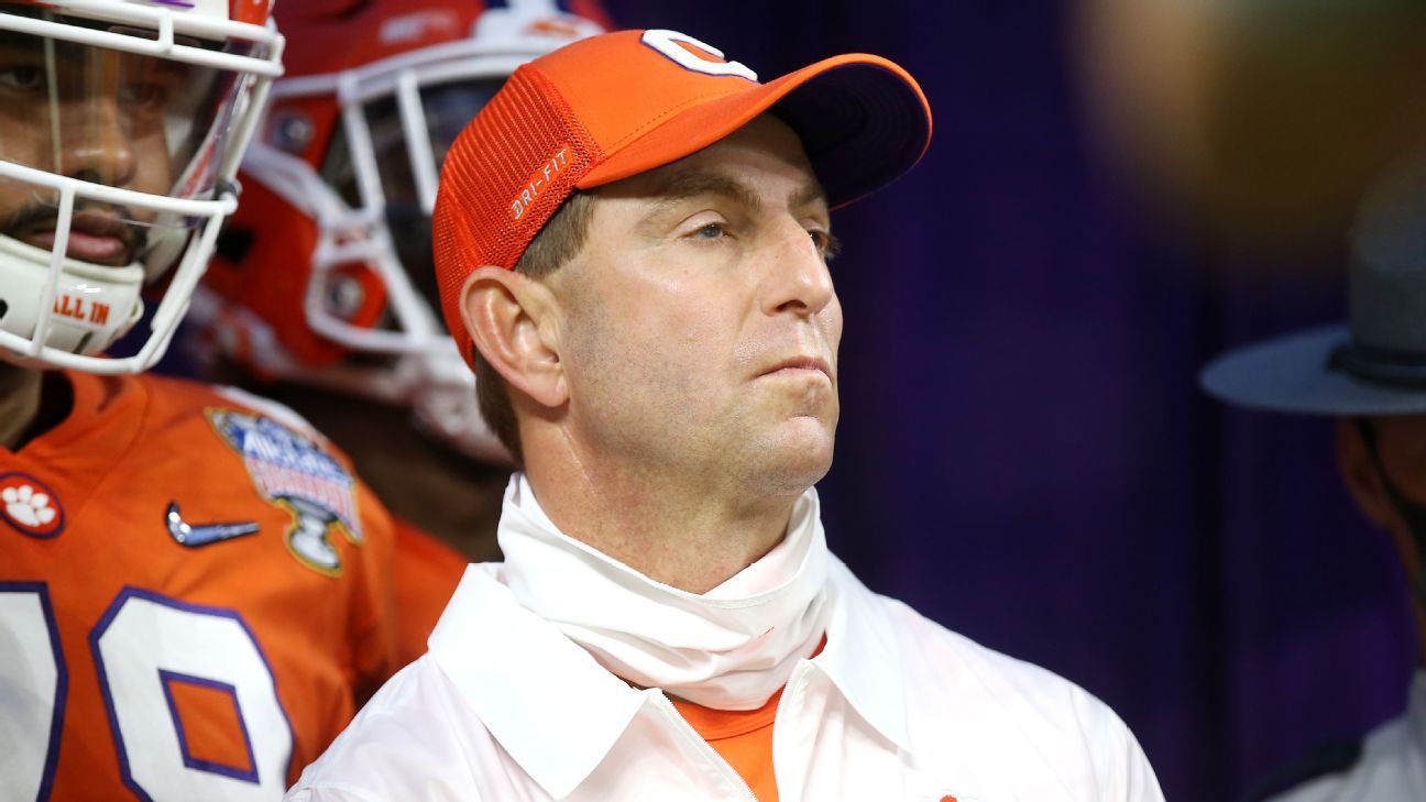 Clemson Tigers football coach Dabo Swinney wants season shortened if  playoff expands