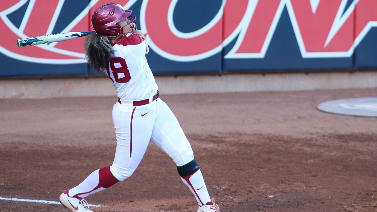 Oklahoma softball smashes NCAArecord 13 home runs ESPN