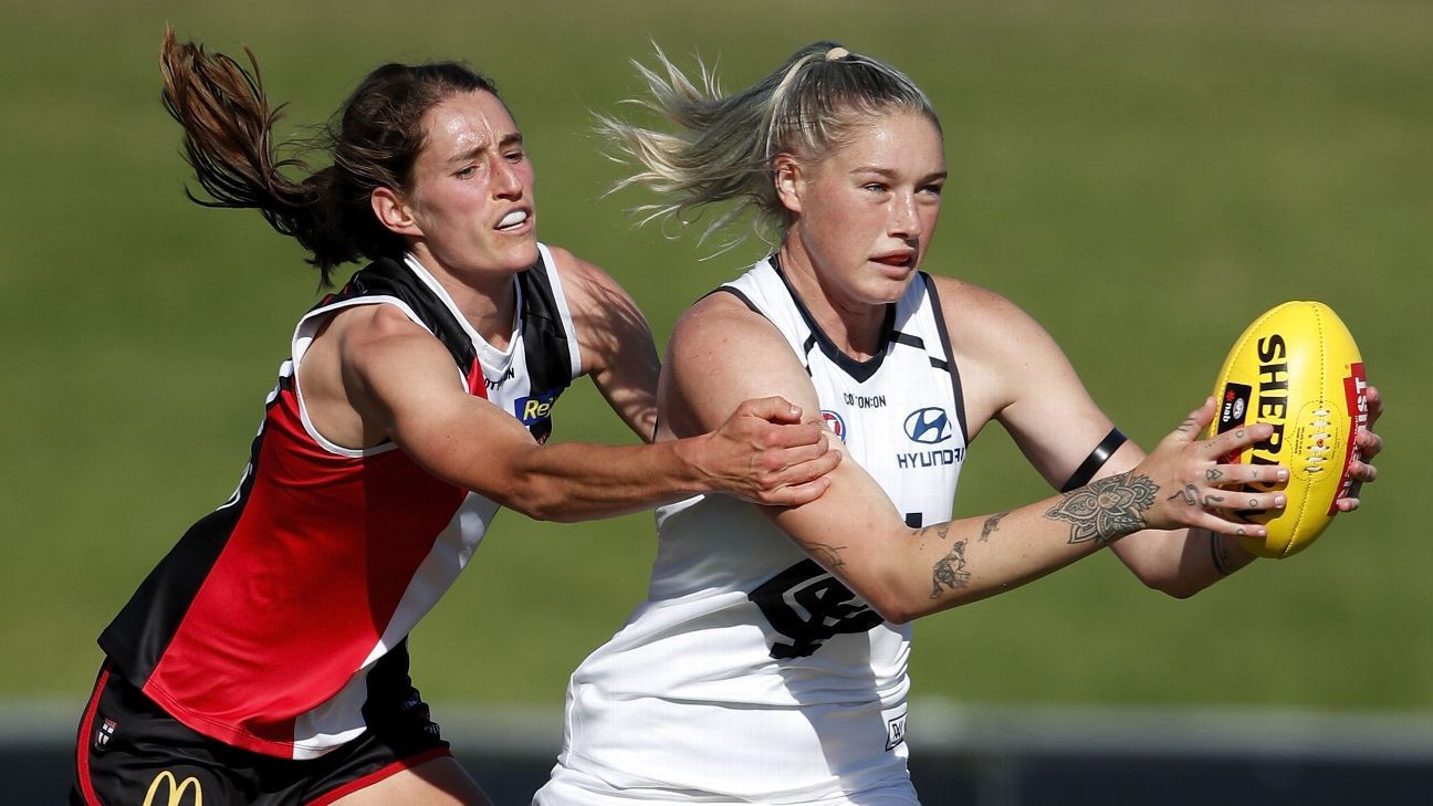 Carlton Blues finally on the march in AFLW - ESPN