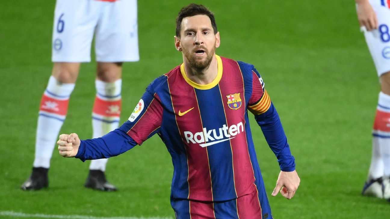 Messi S Brace Vs Alaves Catapults Barcelona Into Second In La Liga In 9 10 Performance