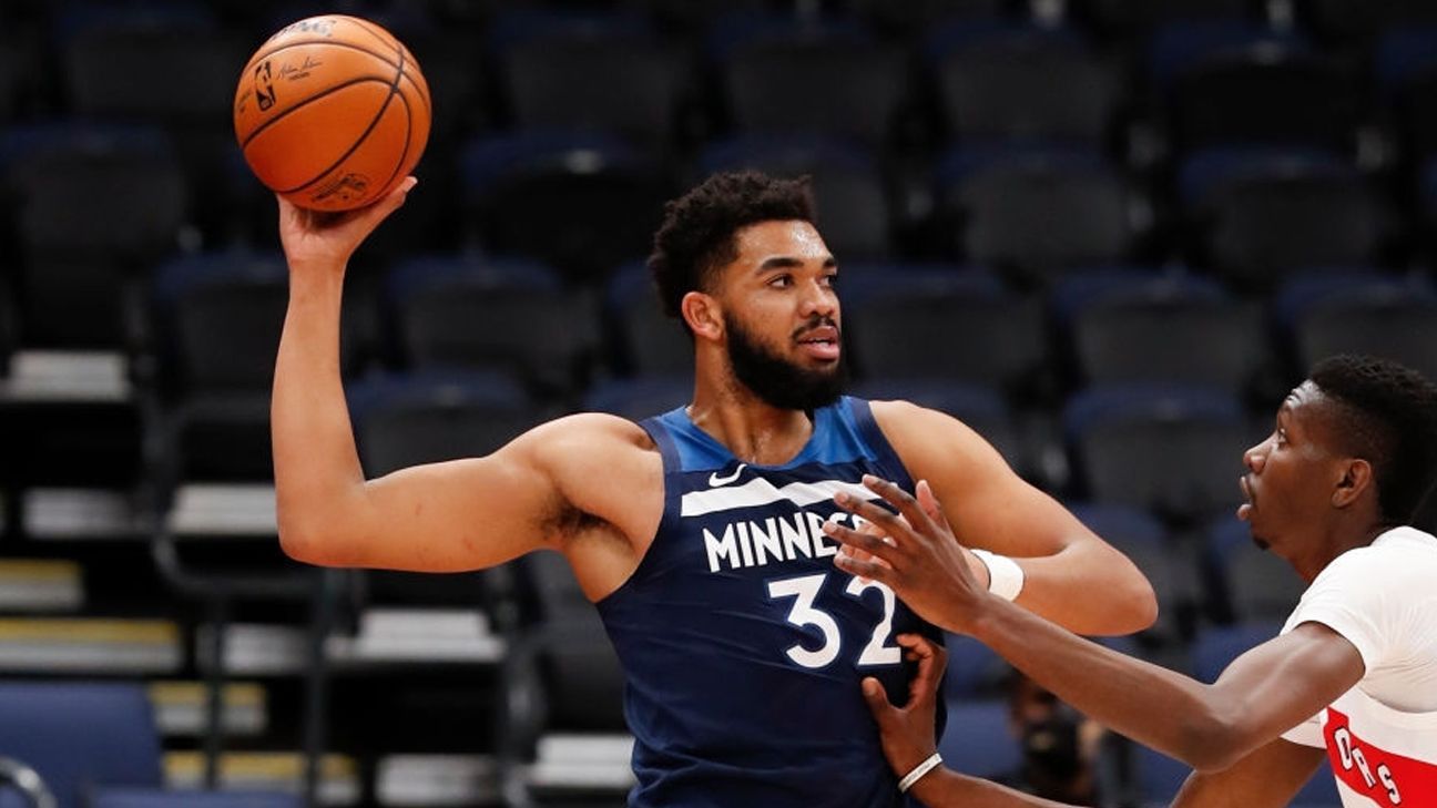 Karl Towns makes history in triumph of Minnesota Timberwolves before Toronto Raptors