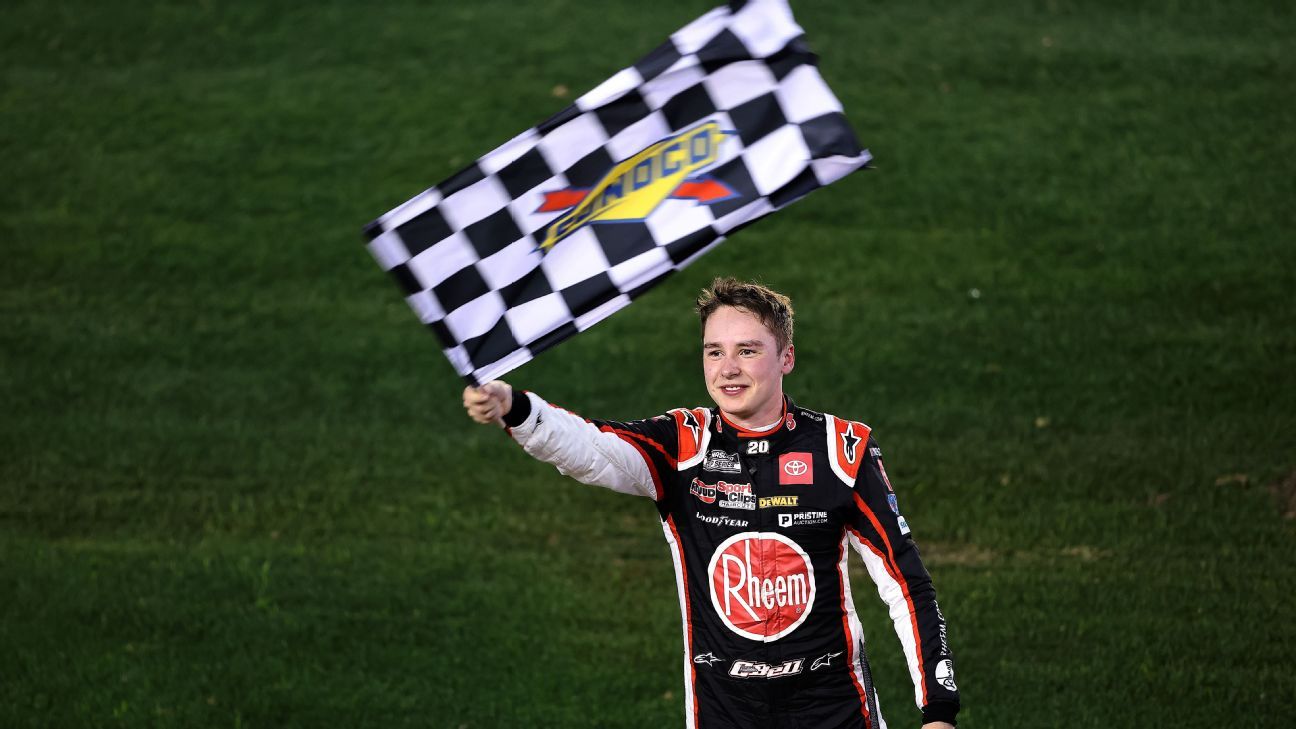 Christopher Bell is following Joey Logano to win on the Daytona route, winning his first Cup victory