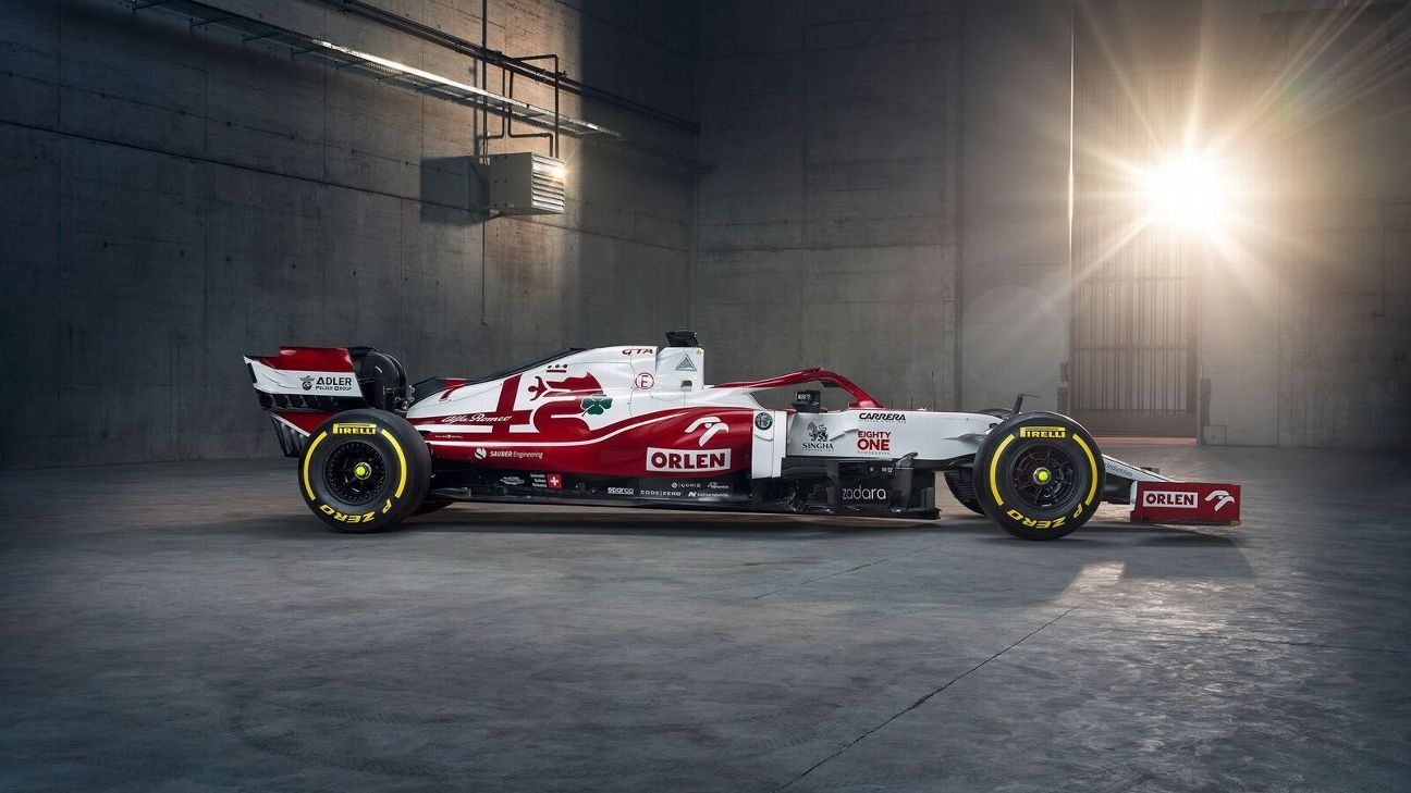 Alfa Romeo unveils 2021 F1 car