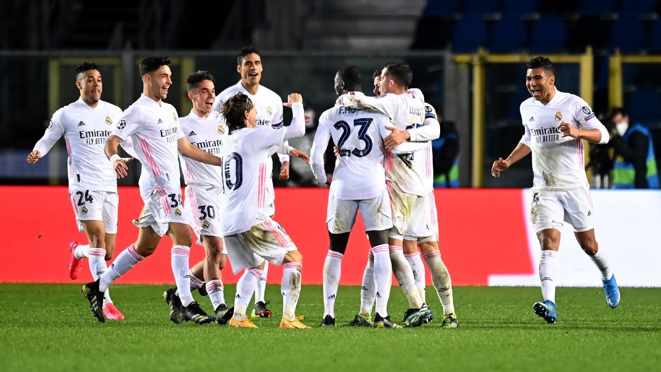 Atalanta Vs Real Madrid Football Match Summary February 24 2021 Espn