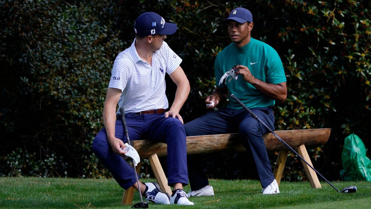 Justin Thomas says friend Tiger Woods was ‘bummed’ not to be at Masters while recovering from car wreckage