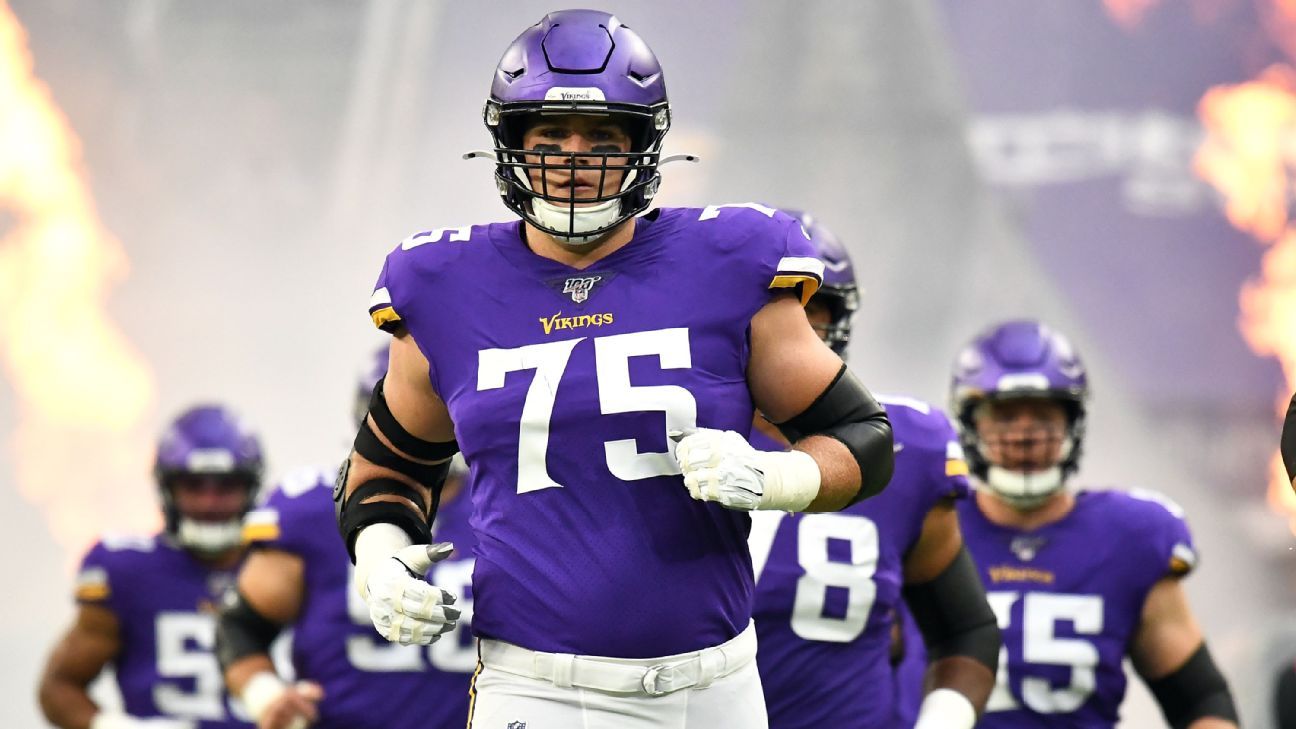 Vikings sign right tackle Brian O'Neill to contract extension