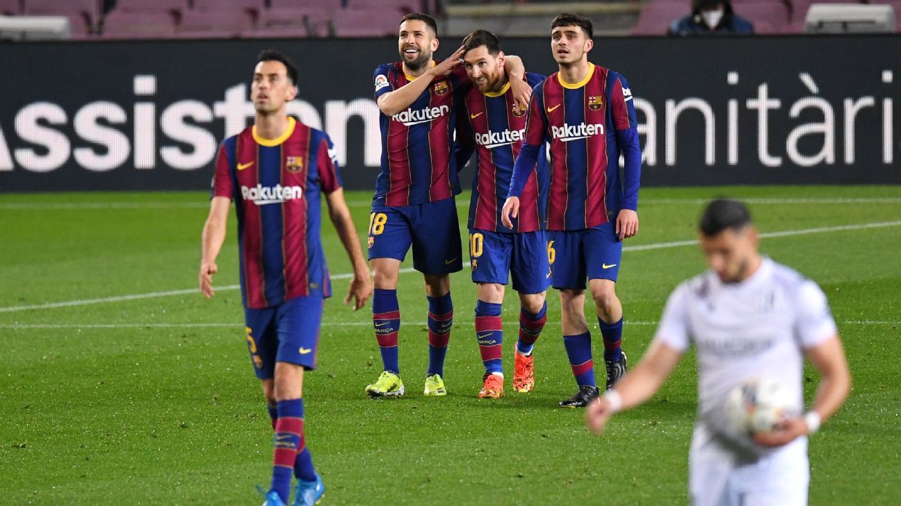 Barcelona teen Huesca – Reporte del Partido – 15 March 2021