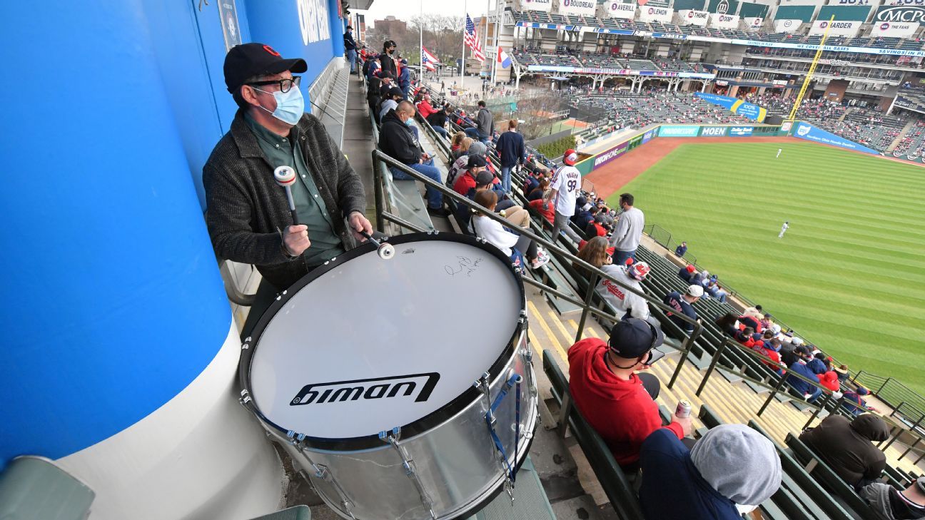 Black Keys drummer Patrick Carney fills in at Cleveland Indians' home