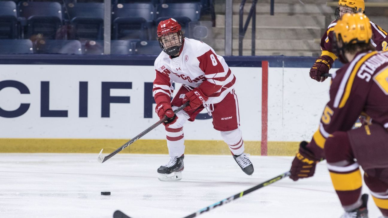 Wisconsin's Cole Caufield wins Hobey Baker Award as NCAA Division I's ...