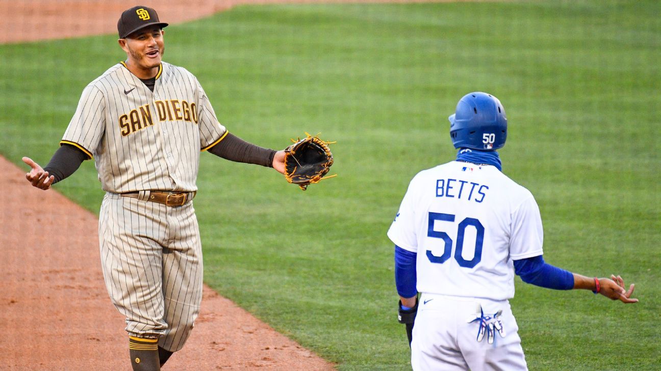 5 of the wildest moment of the high-drama Dodgers vs. Padres Game 1