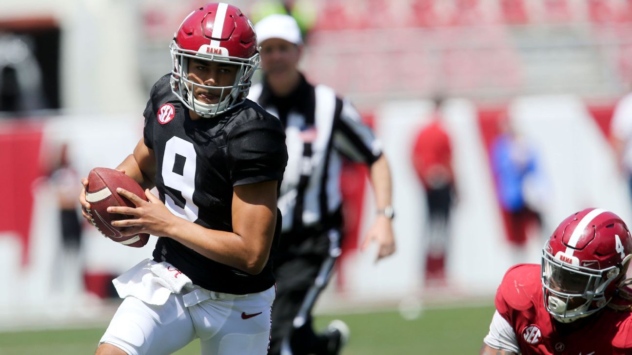 Former 5-star QB recruit Bryce Young impresses in Alabama spring game, earning MVP honors