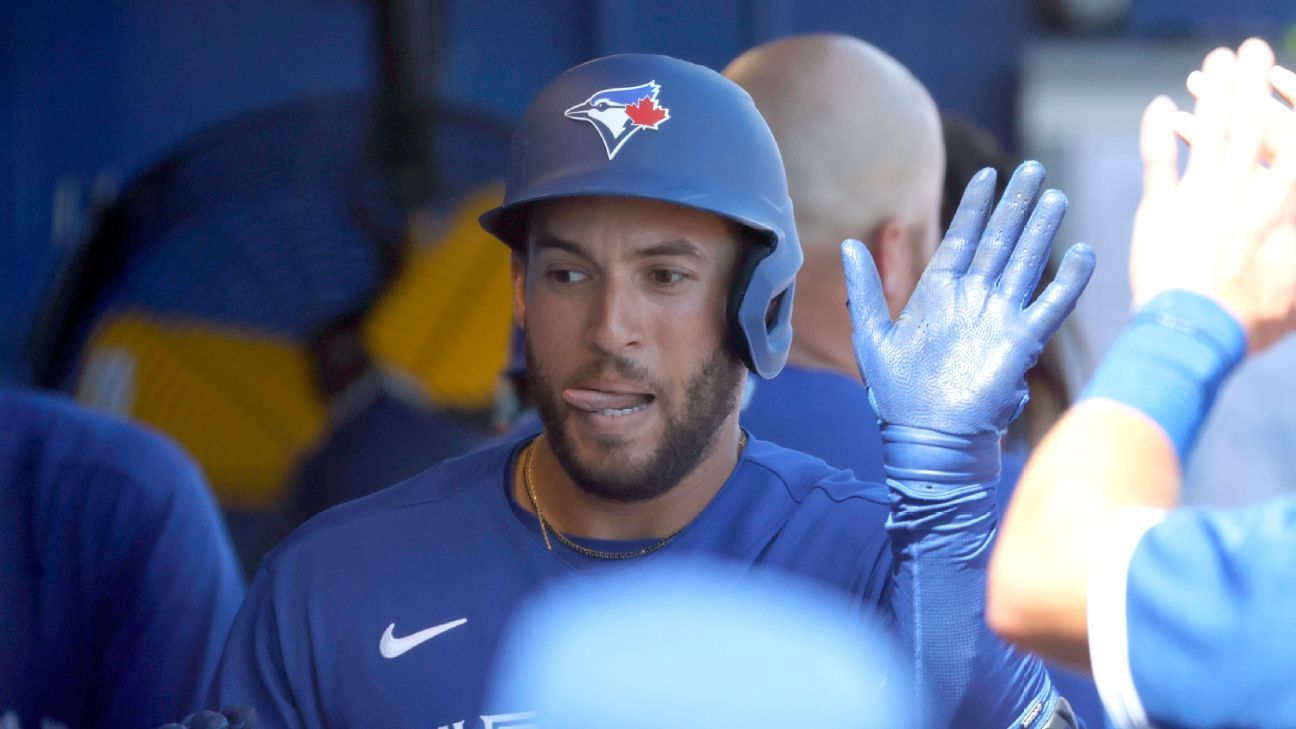 Toronto Blue Jays put outfielder George Springer on injured list with inflamed e..