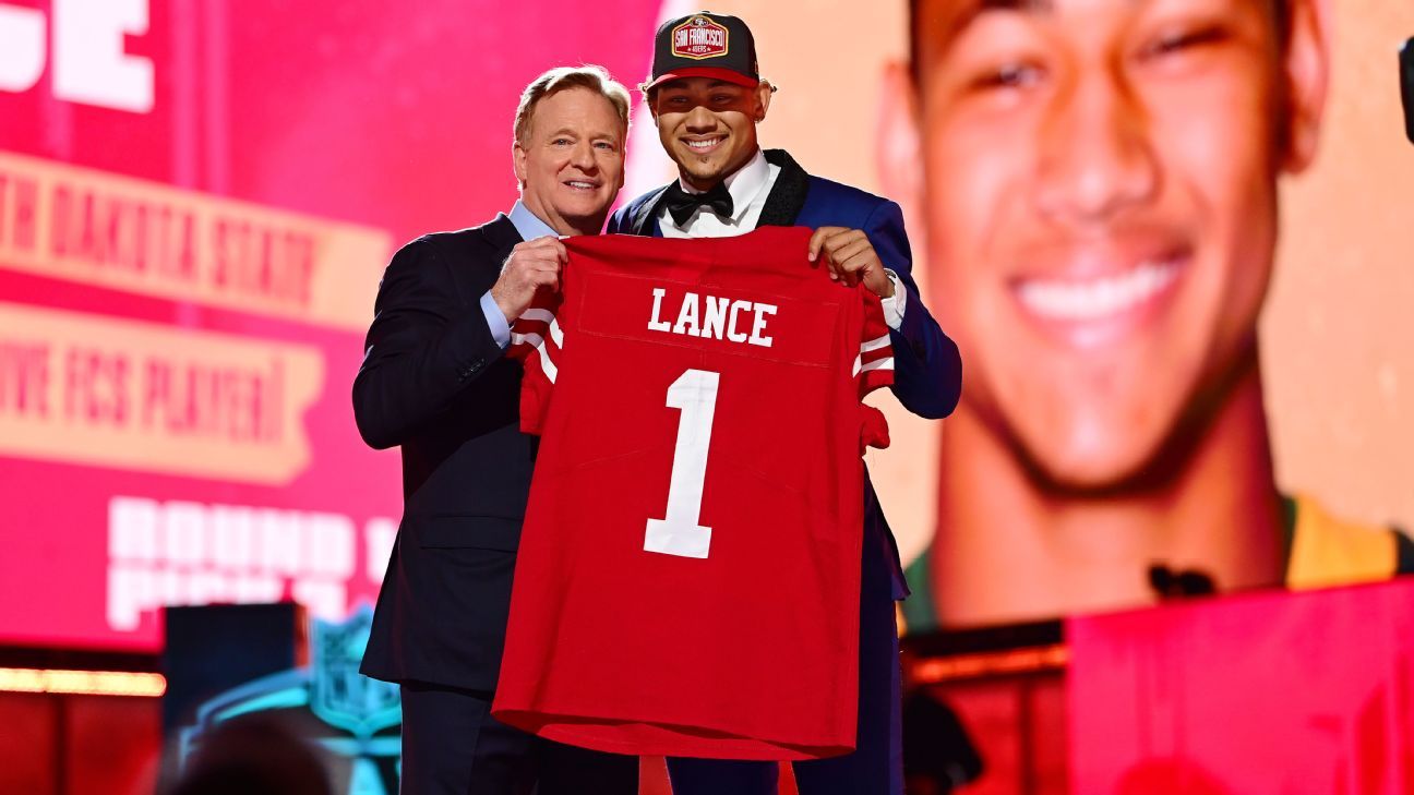 49ers Select Trey Lance with the 3rd pick in the 2021 NFL Draft