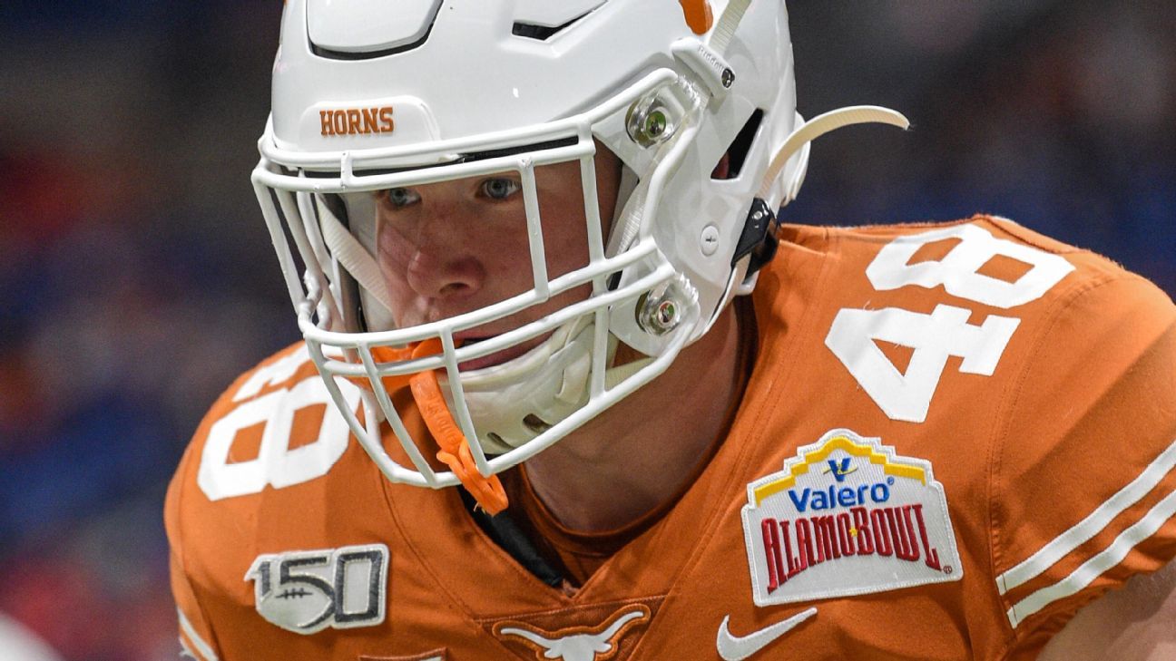 Texas linebacker Jake Ehlinger died of accidental overdose, family says