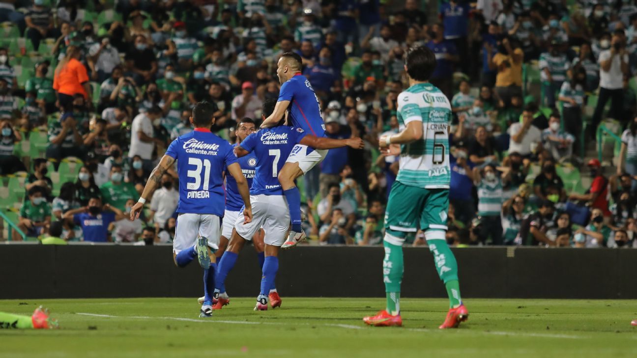 santos vs cruz azul global