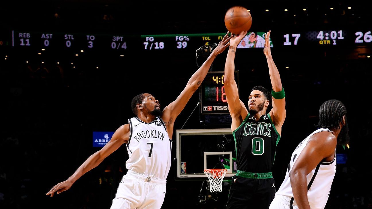 A noite de 50 pontos de Jason Tatum destaca a volta de Kerry Irving e levanta o Boston Celtics no jogo 3