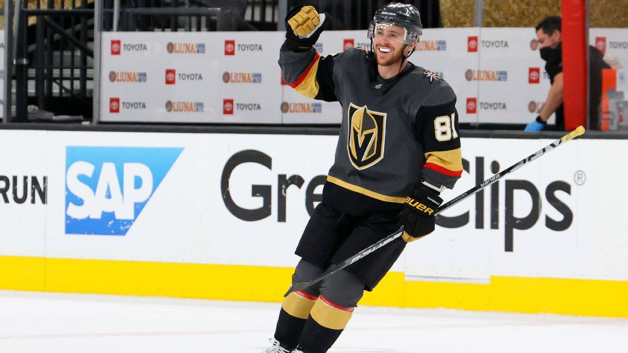 Vegas Golden Knights Jonathan Marchessault Alternate Jersey Action